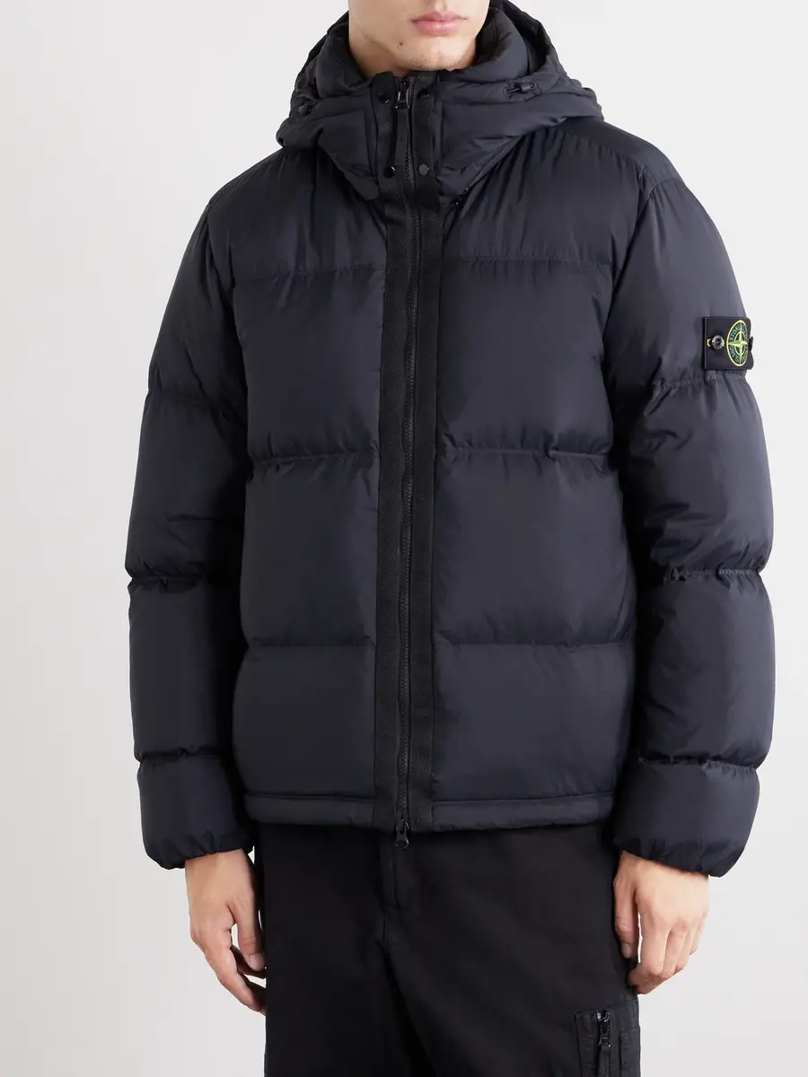 Stone Island Padded Quilted Ripstop CORDURA® Hooded Down Jacket - Men | Thumbnail 3 Stone Island Padded Quilted Ripstop CORDURA® Hooded Down Jacket - Men | Thumbnail 3
