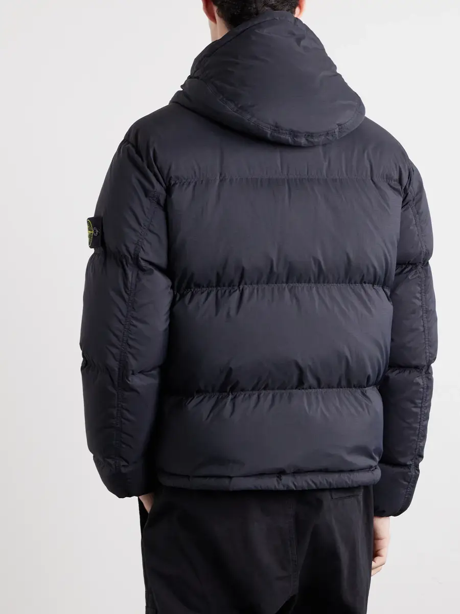 Stone Island Padded Quilted Ripstop CORDURA® Hooded Down Jacket - Men | Thumbnail 4 Stone Island Padded Quilted Ripstop CORDURA® Hooded Down Jacket - Men | Thumbnail 4