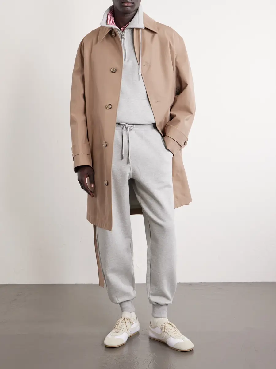 AMI PARIS Logo-Embroidered Cotton-French Terry Sweatpants - Men | Thumbnail 2 AMI PARIS Logo-Embroidered Cotton-French Terry Sweatpants - Men | Thumbnail 2