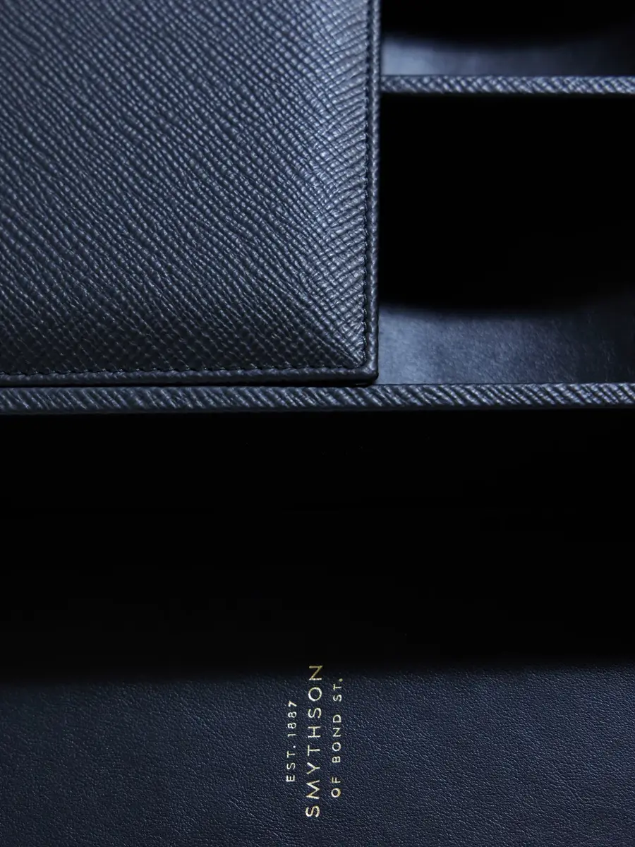 Smythson Valet Panama Cross-Grain Leather Tray - Men | Thumbnail 4 Smythson Valet Panama Cross-Grain Leather Tray - Men | Thumbnail 4