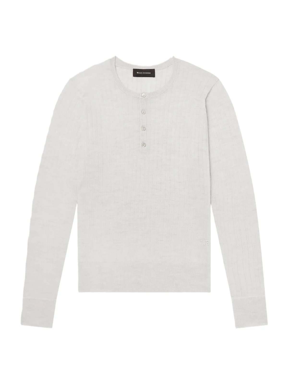 Nile Ribbed Wool Henley T-Shirt - Men Nile Ribbed Wool Henley T-Shirt - Men