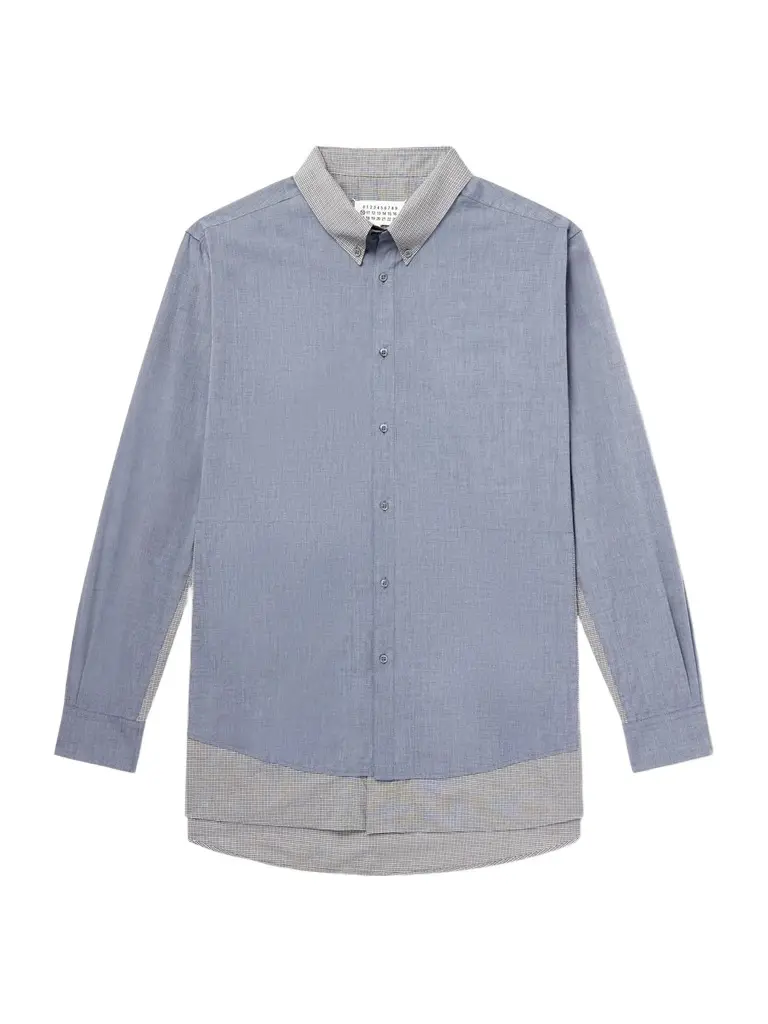 Maison Margiela Double Checked Cotton-Poplin Shirt - Men