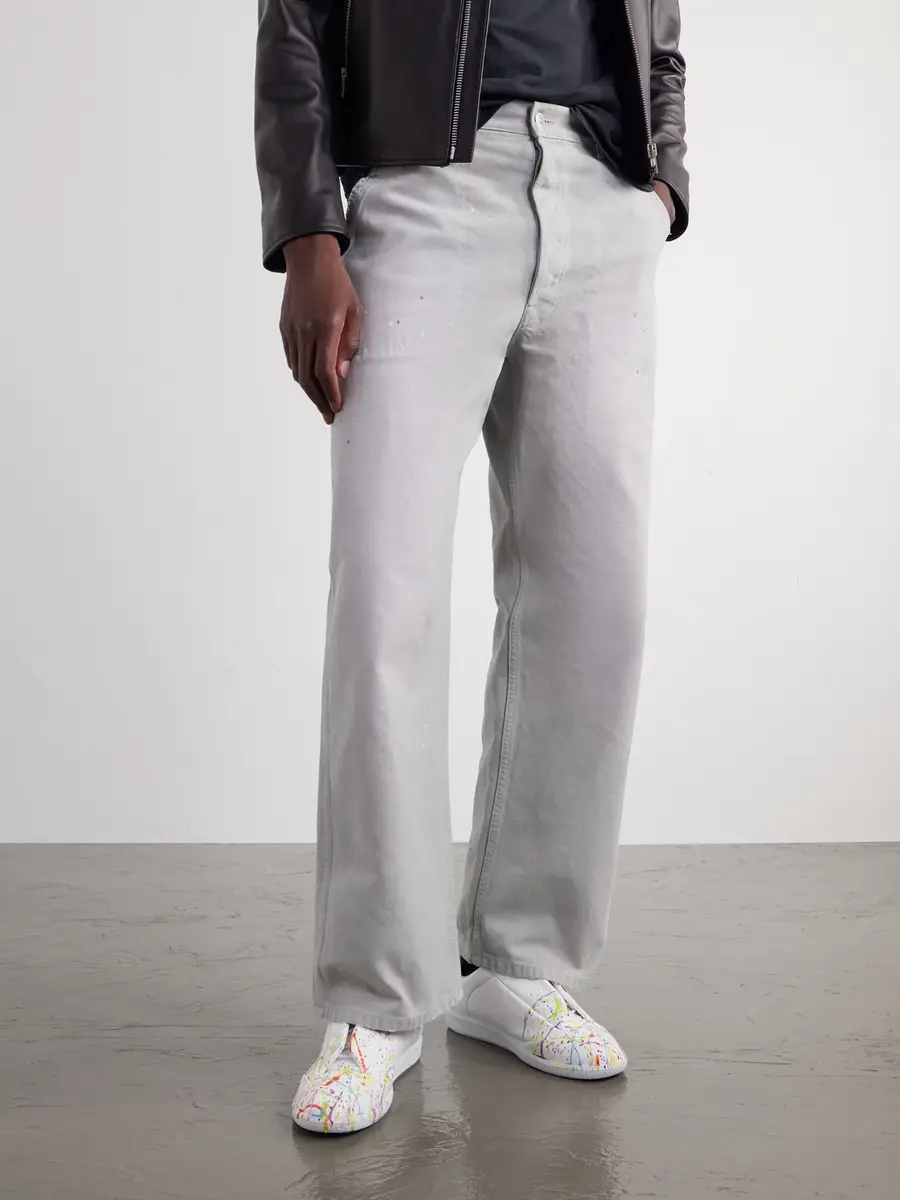 Maison Margiela Future Low Paint-Splattered Leather Sneakers - Men | Thumbnail 2 Maison Margiela Future Low Paint-Splattered Leather Sneakers - Men | Thumbnail 2