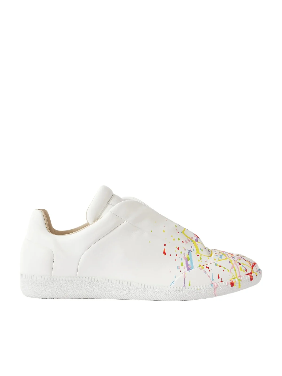 Future Low Paint-Splattered Leather Sneakers - Men