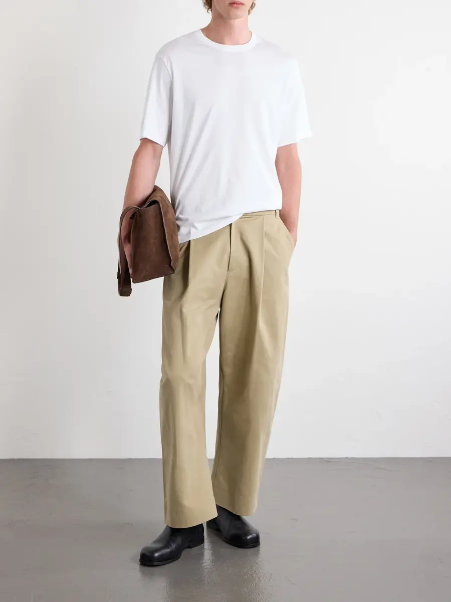 Studio Nicholson Bric Oversized Cotton-Jersey T-Shirt - Men | Thumbnail 2 Studio Nicholson Bric Oversized Cotton-Jersey T-Shirt - Men | Thumbnail 2