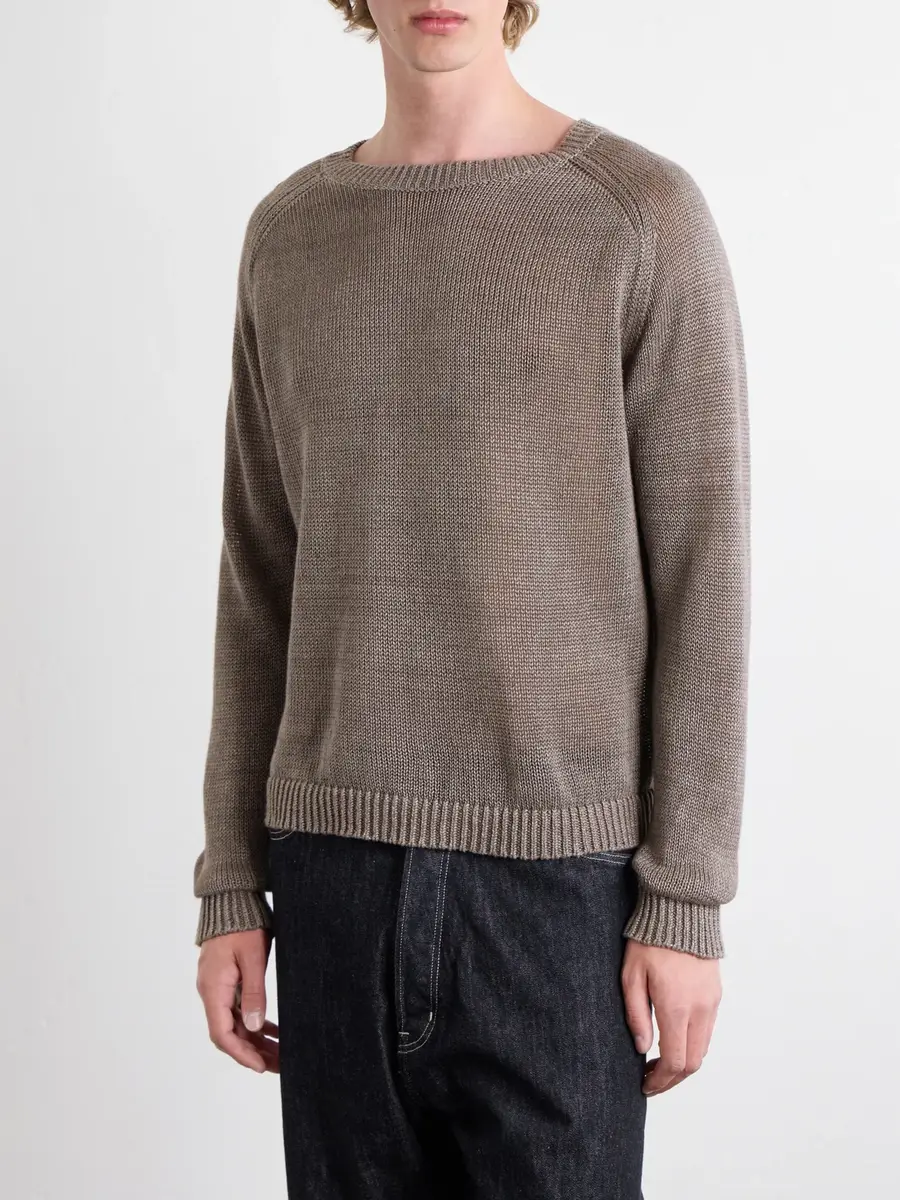 Studio Nicholson Costes Linen Sweater - Men | Thumbnail 3