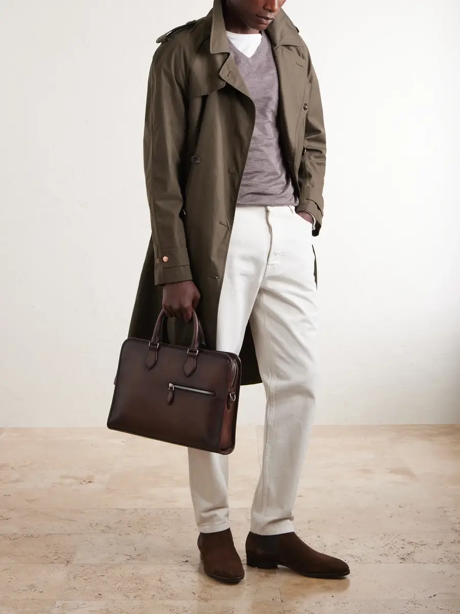 Berluti Un Jour Leather Briefcase - Men | Thumbnail 2
