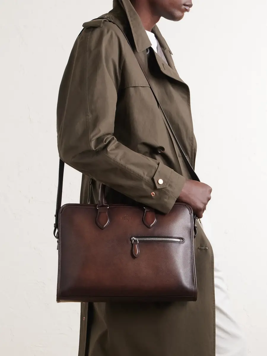 Berluti Un Jour Leather Briefcase - Men | Thumbnail 3