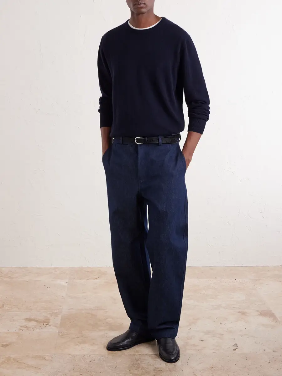 De Bonne Facture Balloon Tapered Denim Trousers - Men | Thumbnail 2 De Bonne Facture Balloon Tapered Denim Trousers - Men | Thumbnail 2