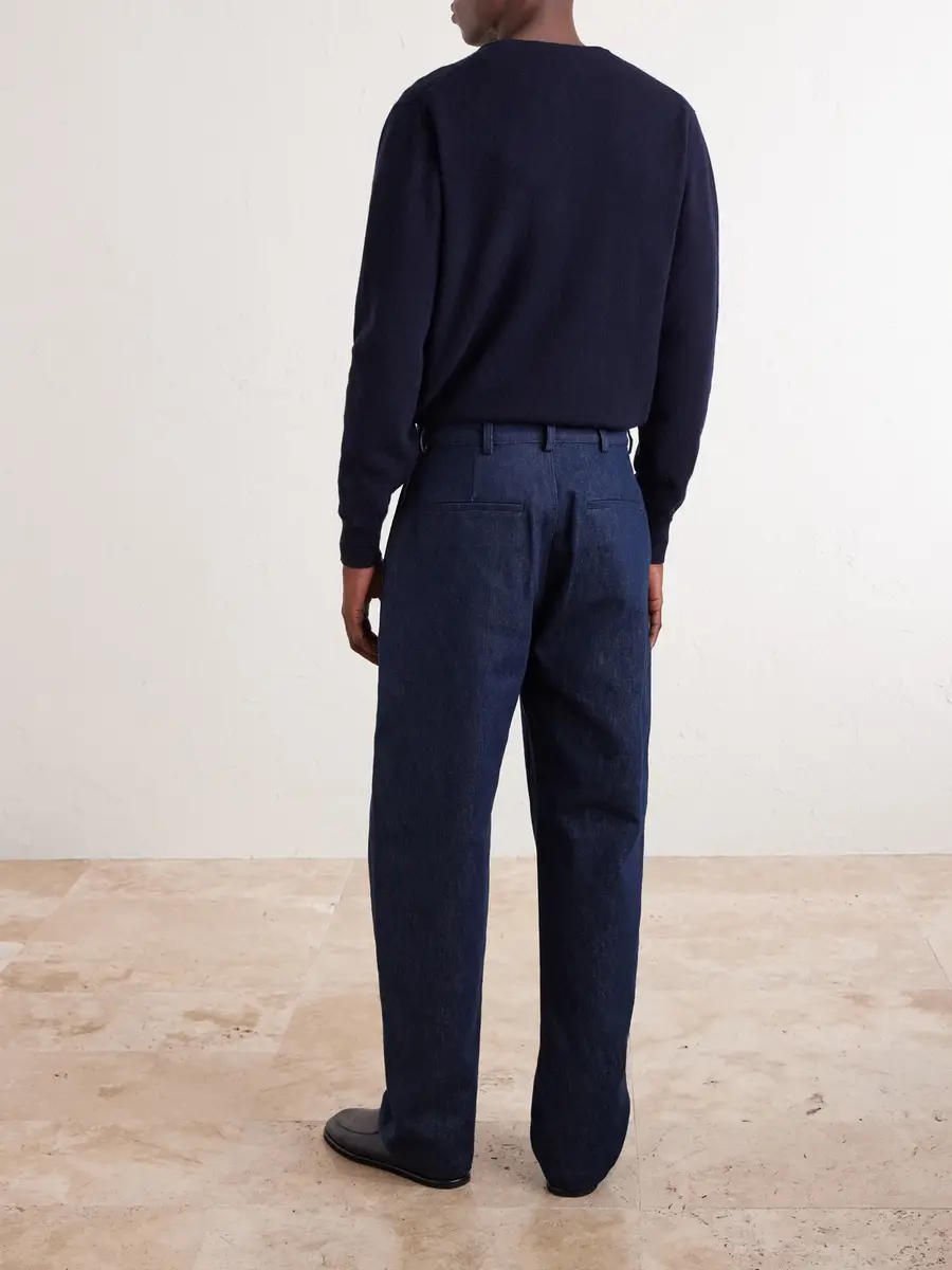 De Bonne Facture Balloon Tapered Denim Trousers - Men | Thumbnail 4 De Bonne Facture Balloon Tapered Denim Trousers - Men | Thumbnail 4