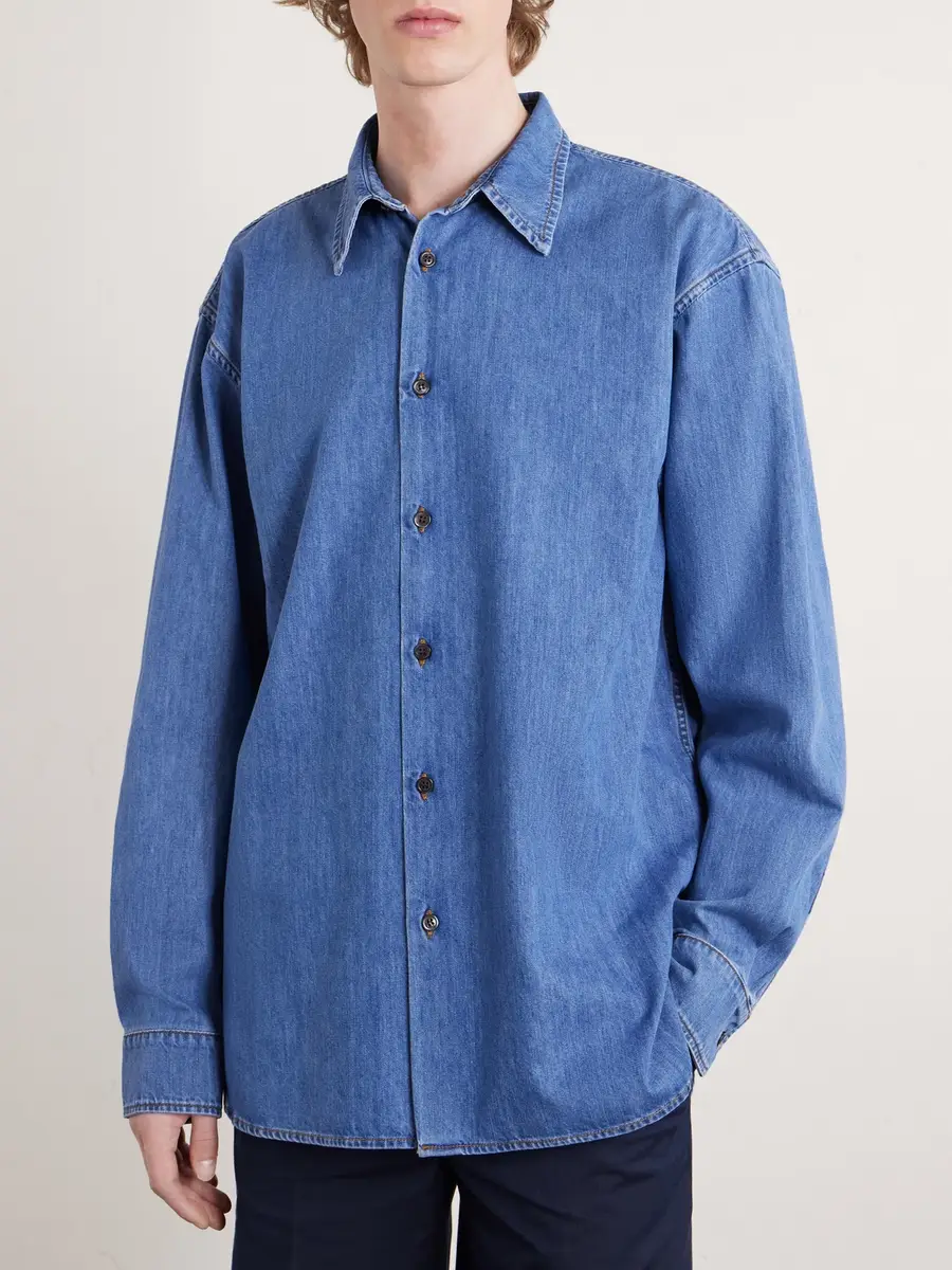 Dries Van Noten Denim Shirt - Men | Thumbnail 3 Dries Van Noten Denim Shirt - Men | Thumbnail 3