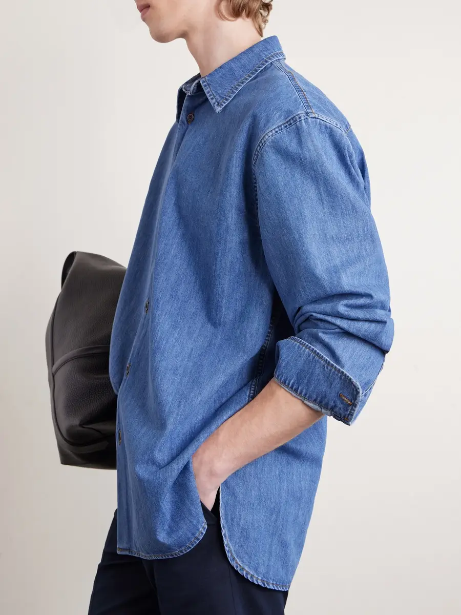 Dries Van Noten Denim Shirt - Men | Thumbnail 5 Dries Van Noten Denim Shirt - Men | Thumbnail 5