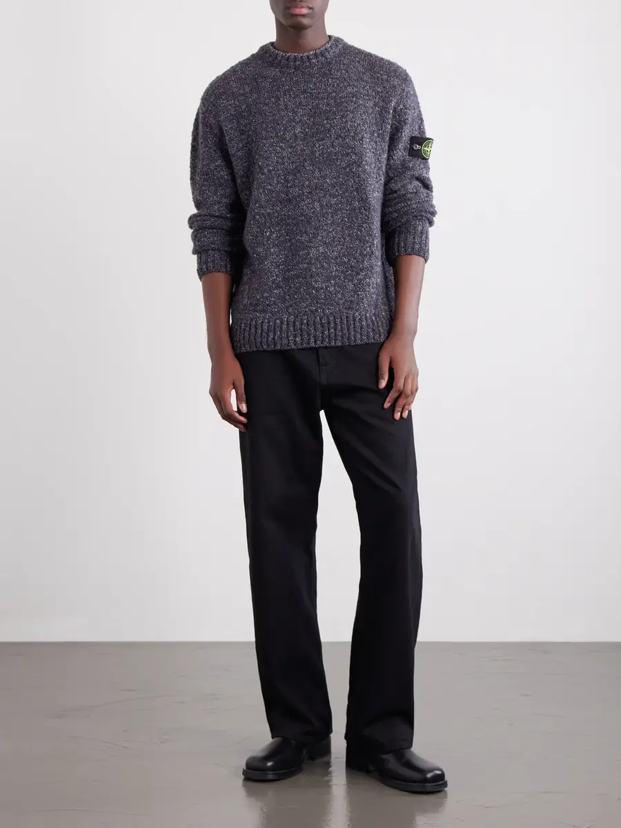 Stone Island Virgin Wool-Nylon Sweater - Men | Thumbnail 2 Stone Island Virgin Wool-Nylon Sweater - Men | Thumbnail 2