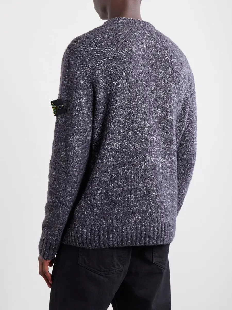 Stone Island Virgin Wool-Nylon Sweater - Men | Thumbnail 4 Stone Island Virgin Wool-Nylon Sweater - Men | Thumbnail 4