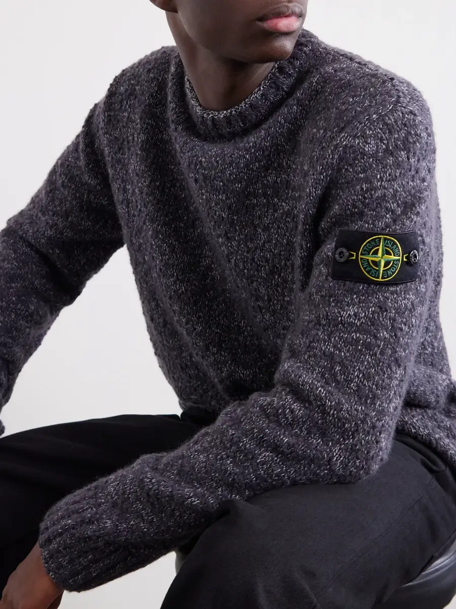 Stone Island Virgin Wool-Nylon Sweater - Men | Thumbnail 5 Stone Island Virgin Wool-Nylon Sweater - Men | Thumbnail 5