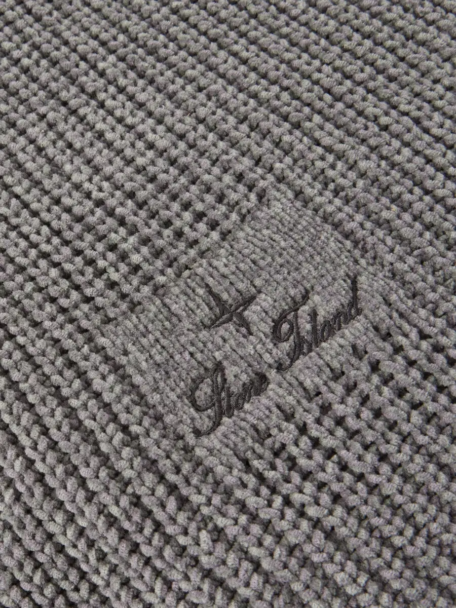 Stone Island Logo-Embroidered Mouliné Cotton-Chenille Scarf - Men | Thumbnail 4