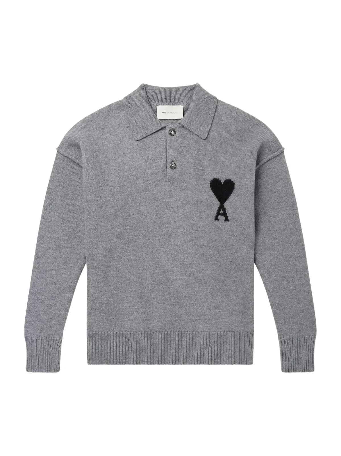 Logo-Intarsia Wool Polo Sweater - Men Logo-Intarsia Wool Polo Sweater - Men