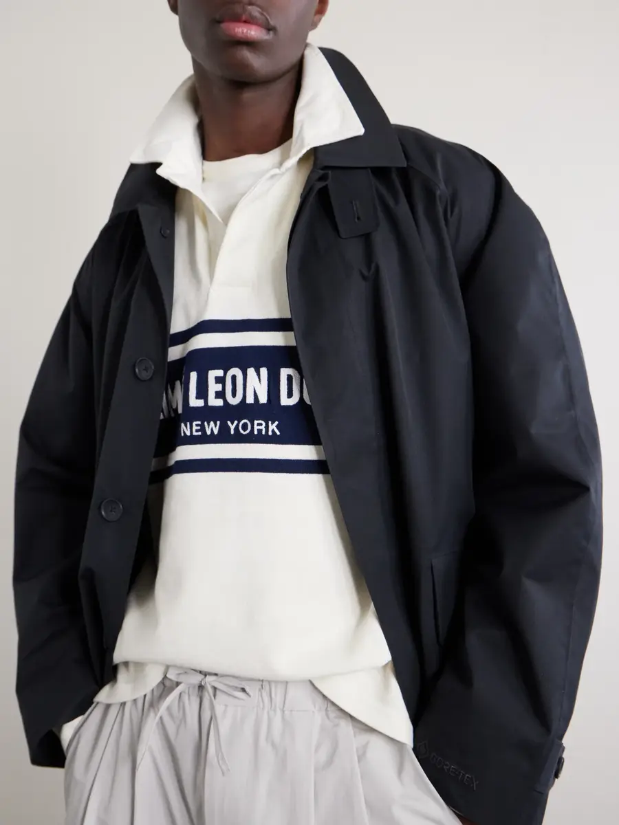 Aimé Leon Dore Logo-Embroidered Striped Cotton Polo Sweater - Men | Thumbnail 5