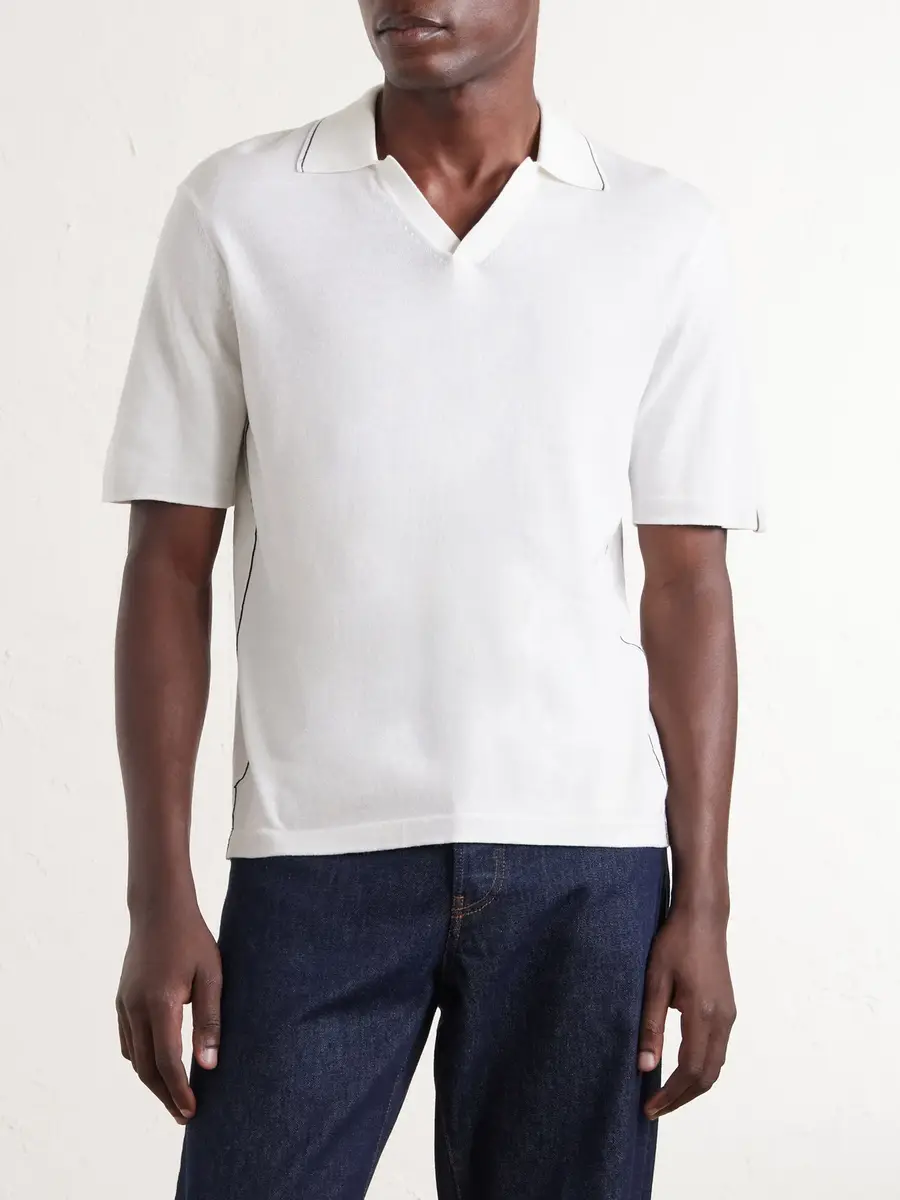 rag & bone Conrad Cotton and Silk-Blend Polo Shirt - Men | Thumbnail 3 rag & bone Conrad Cotton and Silk-Blend Polo Shirt - Men | Thumbnail 3