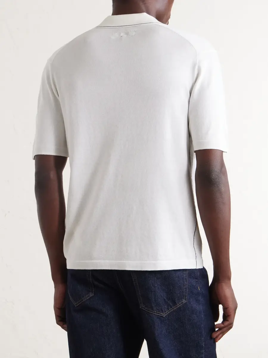 rag & bone Conrad Cotton and Silk-Blend Polo Shirt - Men | Thumbnail 4 rag & bone Conrad Cotton and Silk-Blend Polo Shirt - Men | Thumbnail 4