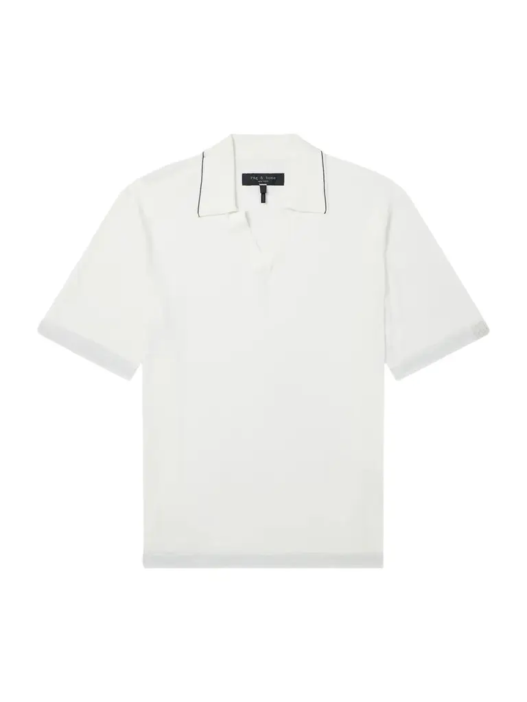 rag & bone Conrad Cotton and Silk-Blend Polo Shirt - Men