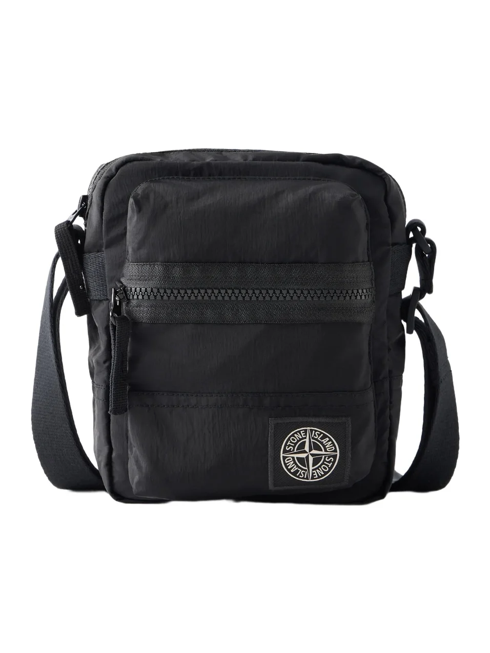 Coated ECONYL® Nylon Metal Messenger Bag - Men