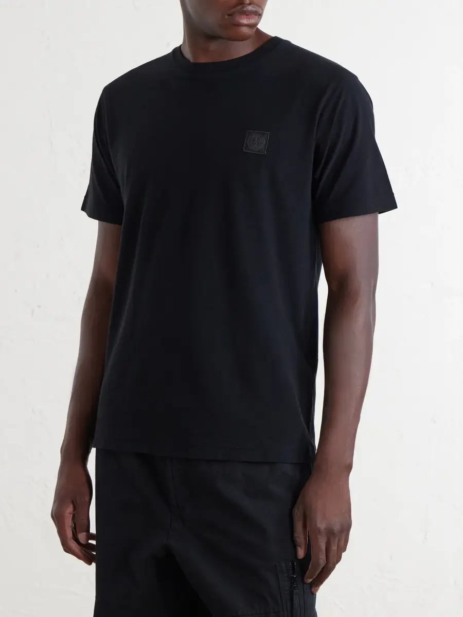 Stone Island GHOST Logo-Appliquéd Cotton-Jersey T-Shirt - Men | Thumbnail 3 Stone Island GHOST Logo-Appliquéd Cotton-Jersey T-Shirt - Men | Thumbnail 3