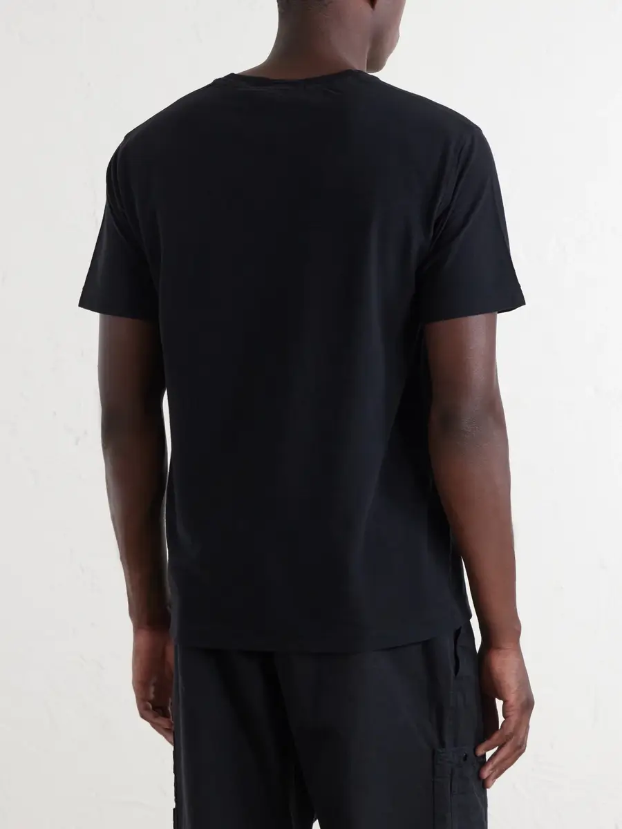 Stone Island GHOST Logo-Appliquéd Cotton-Jersey T-Shirt - Men | Thumbnail 4 Stone Island GHOST Logo-Appliquéd Cotton-Jersey T-Shirt - Men | Thumbnail 4
