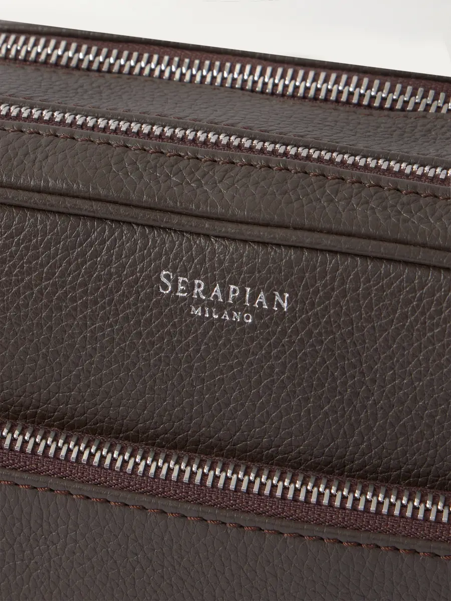 Serapian Full-Grain Leather Wash Bag - Men | Thumbnail 3 Serapian Full-Grain Leather Wash Bag - Men | Thumbnail 3