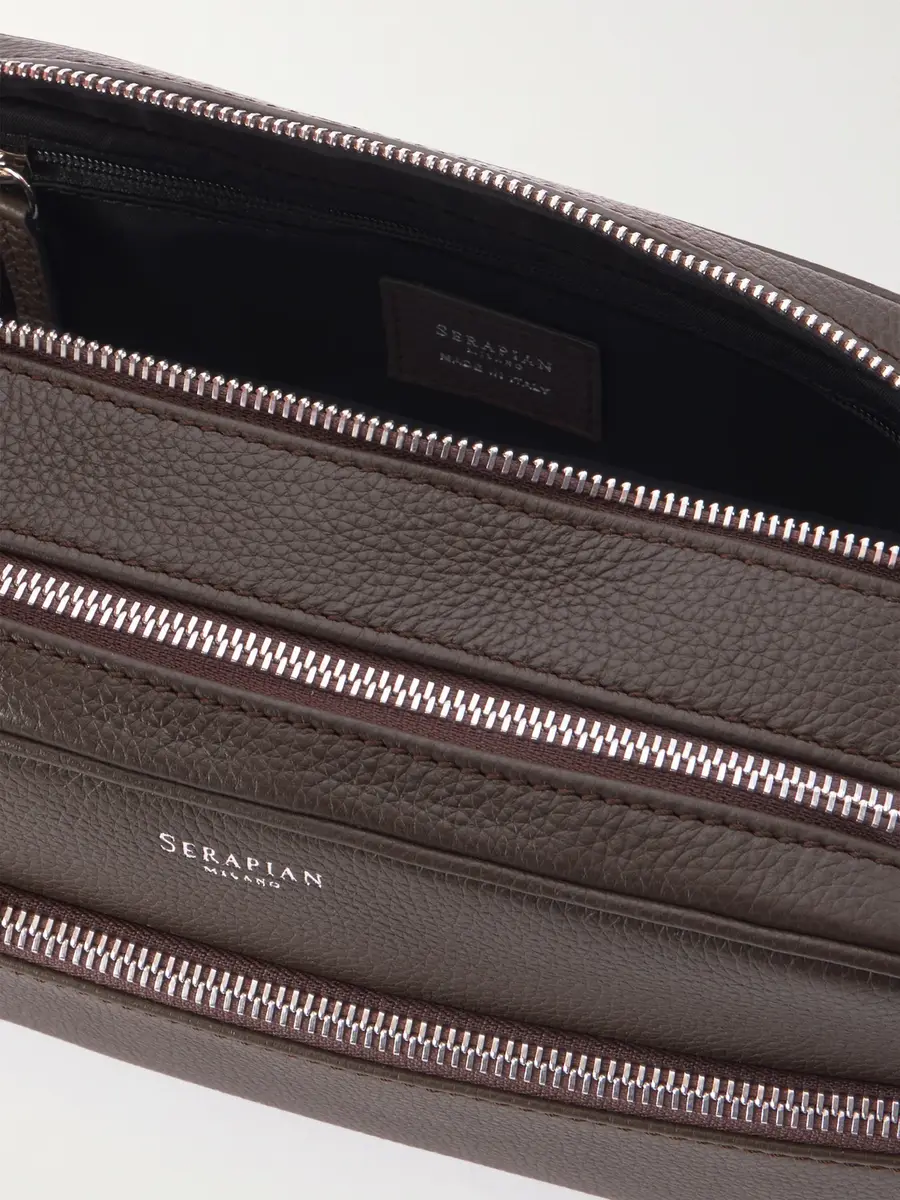 Serapian Full-Grain Leather Wash Bag - Men | Thumbnail 4 Serapian Full-Grain Leather Wash Bag - Men | Thumbnail 4