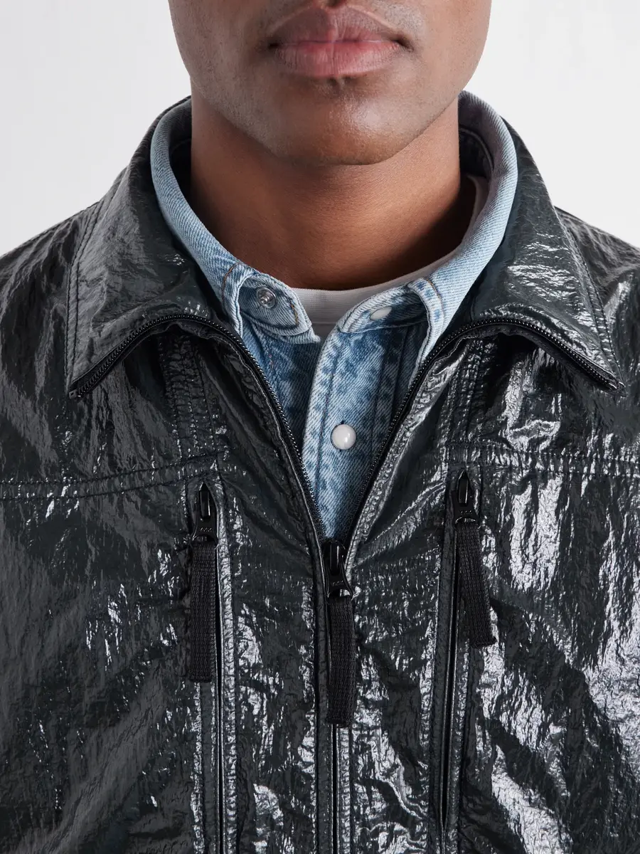 Stone Island Garment-Dyed Nylon Lucido Zip-Up Jacket - Men | Thumbnail 6 Stone Island Garment-Dyed Nylon Lucido Zip-Up Jacket - Men | Thumbnail 6