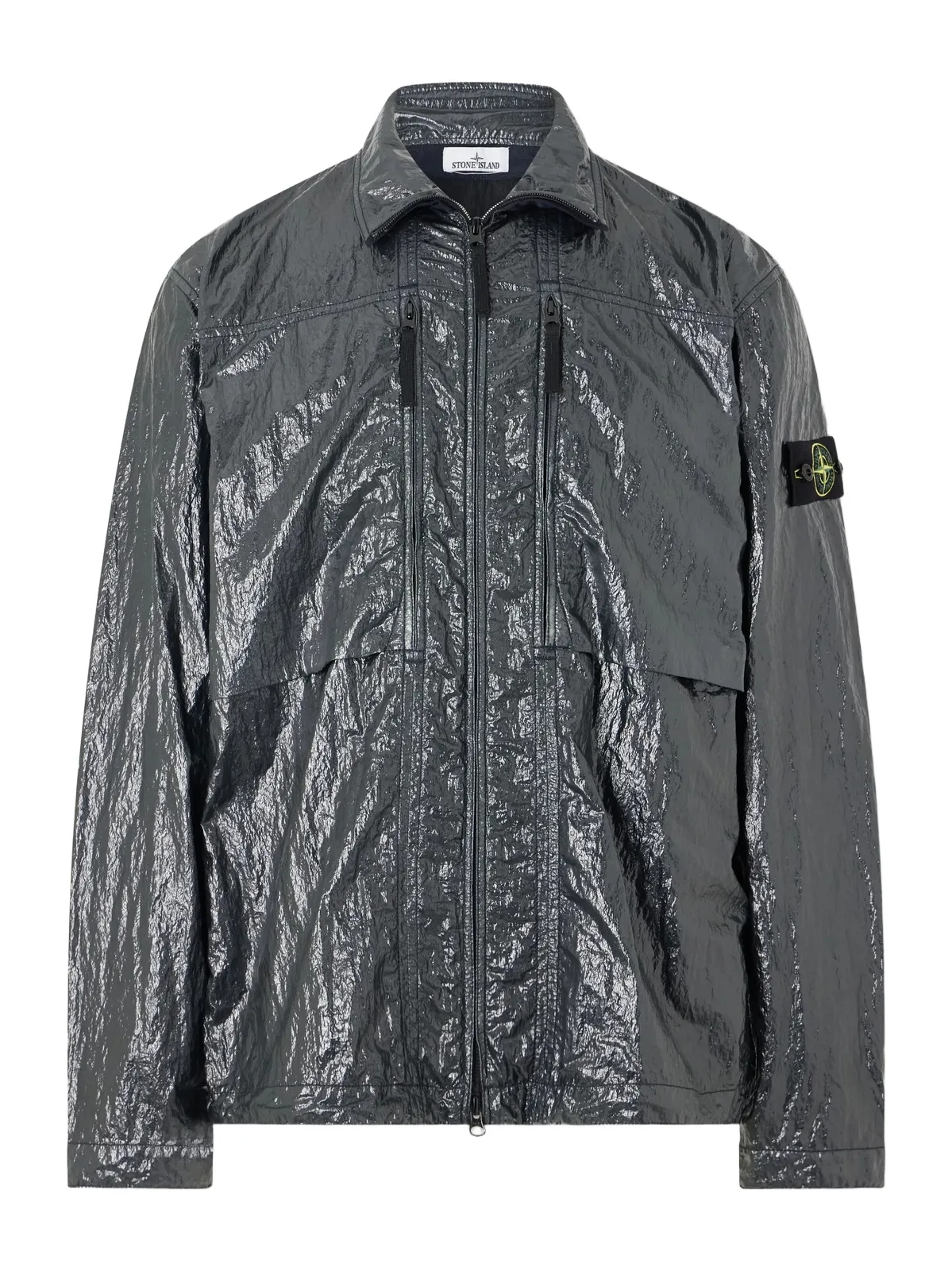 Stone Island Garment-Dyed Nylon Lucido Zip-Up Jacket - Men