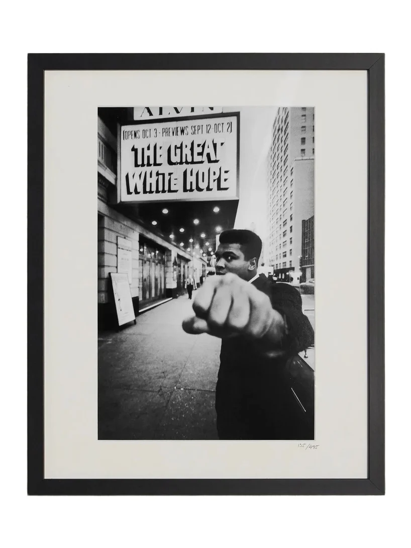 Sonic Editions Framed 1968 Ali on Broadway Print, 40" x 50" - Men