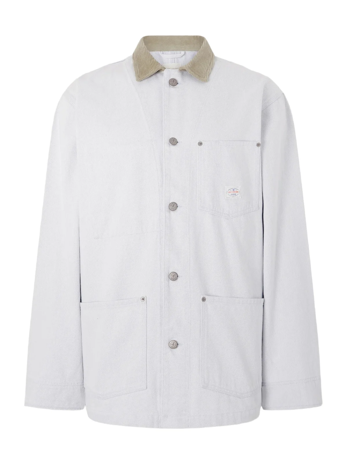 Corduroy-Trimmed Denim Jacket - Men Corduroy-Trimmed Denim Jacket - Men