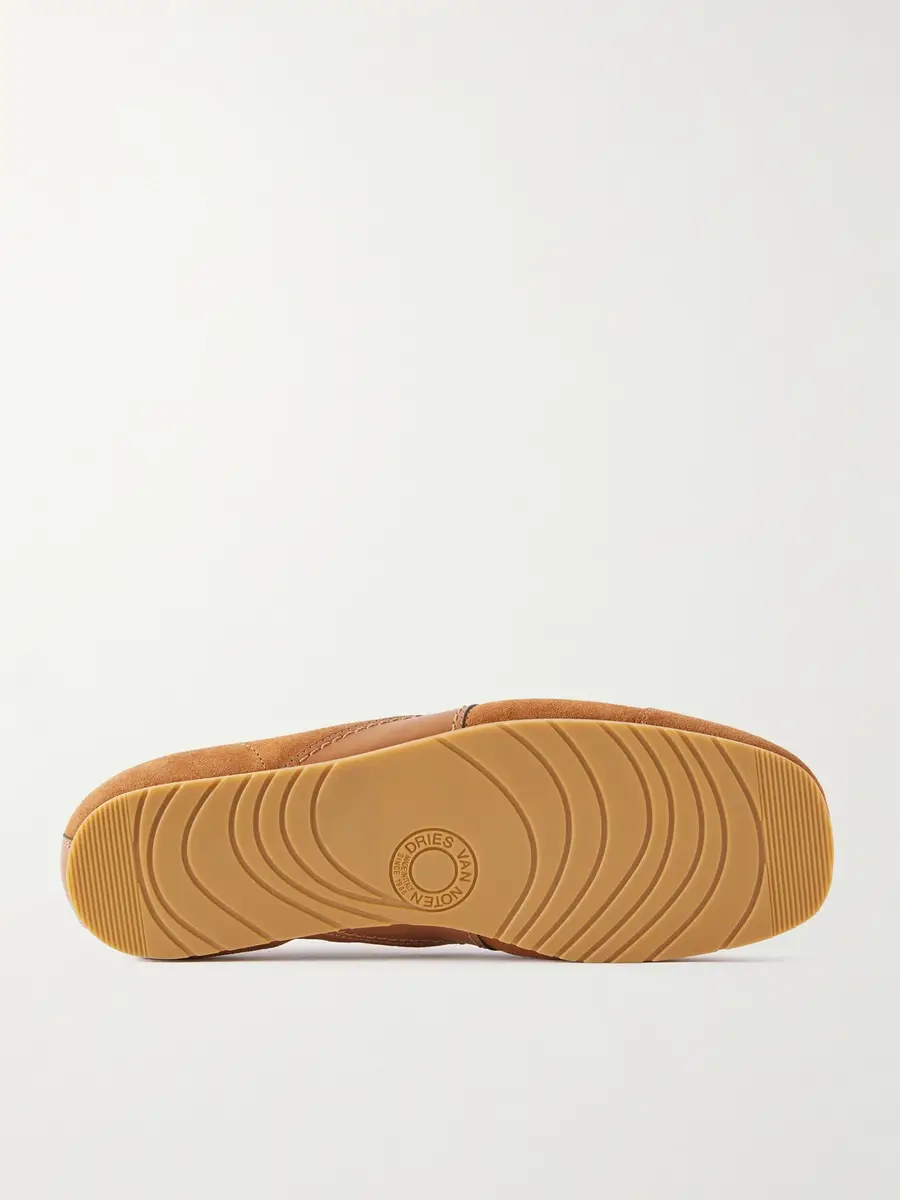 Dries Van Noten Leather-Trimmed Suede Sneakers - Men | Thumbnail 3 Dries Van Noten Leather-Trimmed Suede Sneakers - Men | Thumbnail 3