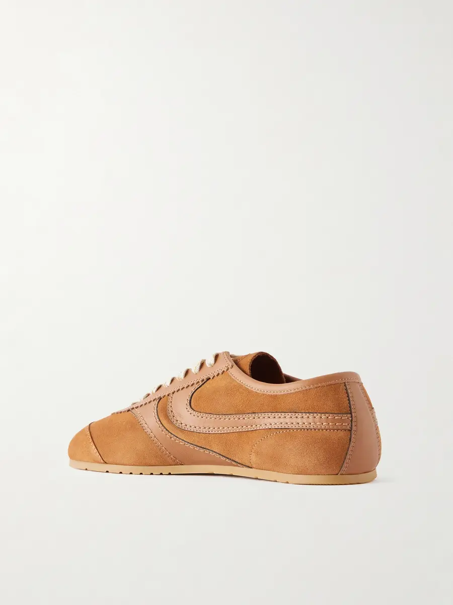 Dries Van Noten Leather-Trimmed Suede Sneakers - Men | Thumbnail 4 Dries Van Noten Leather-Trimmed Suede Sneakers - Men | Thumbnail 4