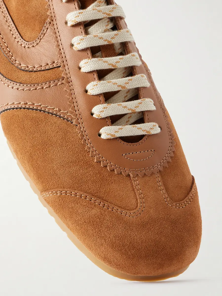 Dries Van Noten Leather-Trimmed Suede Sneakers - Men | Thumbnail 5 Dries Van Noten Leather-Trimmed Suede Sneakers - Men | Thumbnail 5