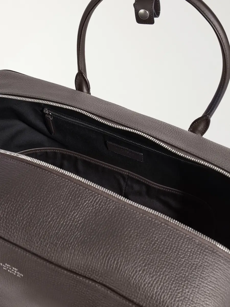 Smythson Full-Grain Leather Weekend Bag - Men | Thumbnail 6 Smythson Full-Grain Leather Weekend Bag - Men | Thumbnail 6