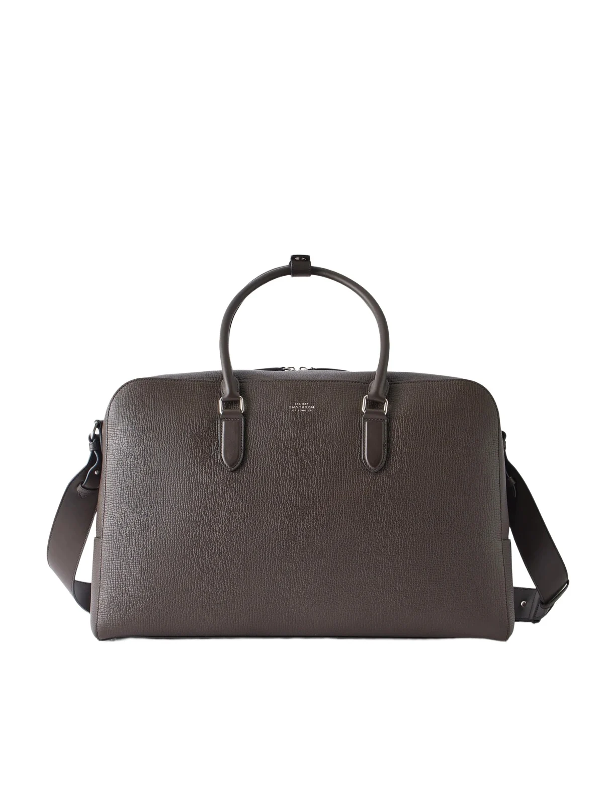 Full-Grain Leather Weekend Bag - Men Full-Grain Leather Weekend Bag - Men