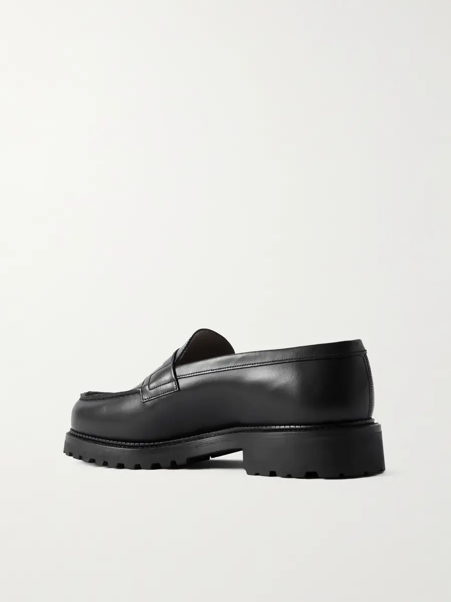 J.M. Weston 180 Moccasin Leather Penny Loafers - Men | Thumbnail 4