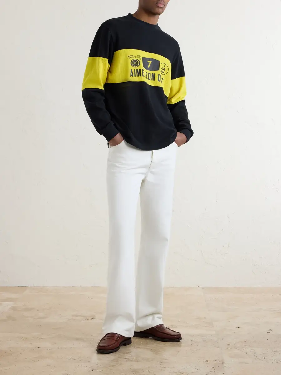 Aimé Leon Dore Rally Logo-Print Cotton Sweater - Men | Thumbnail 2 Aimé Leon Dore Rally Logo-Print Cotton Sweater - Men | Thumbnail 2