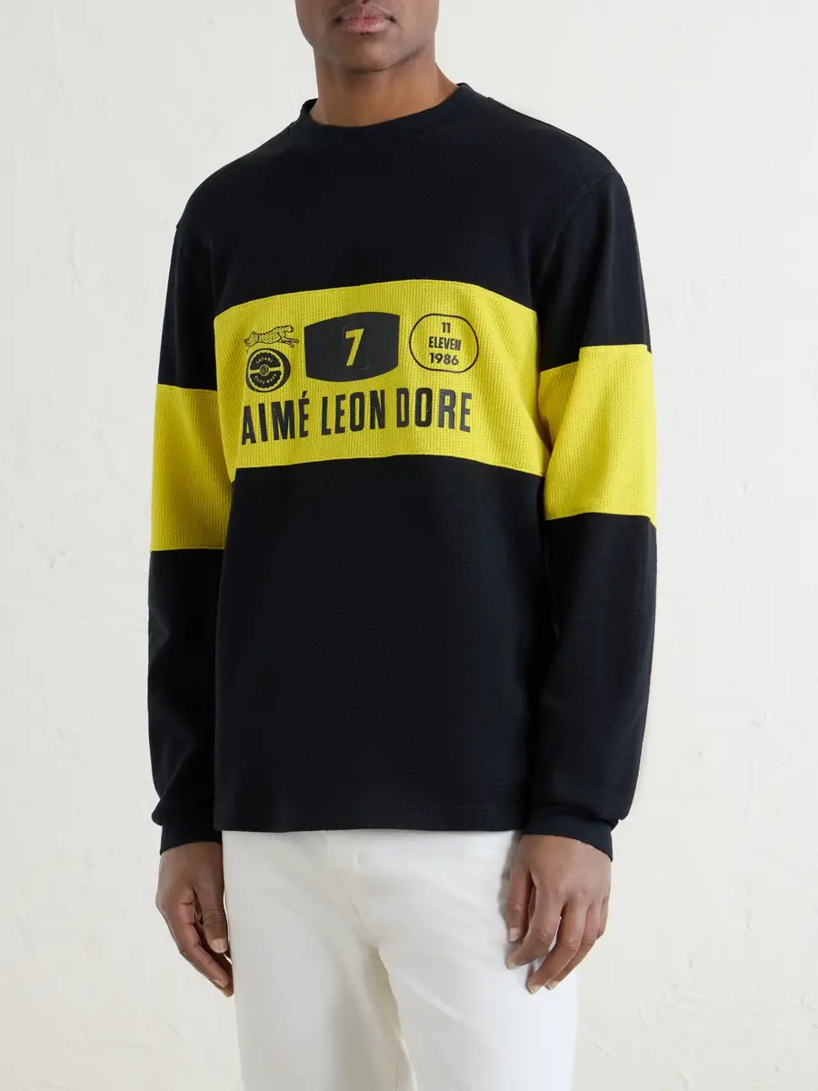 Aimé Leon Dore Rally Logo-Print Cotton Sweater - Men | Thumbnail 3 Aimé Leon Dore Rally Logo-Print Cotton Sweater - Men | Thumbnail 3