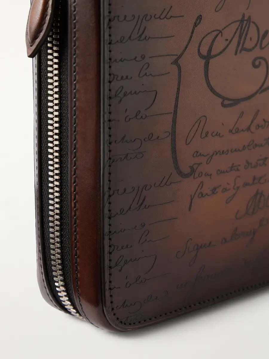 Berluti Itauba Wide Leather Messenger Bag - Men | Thumbnail 5