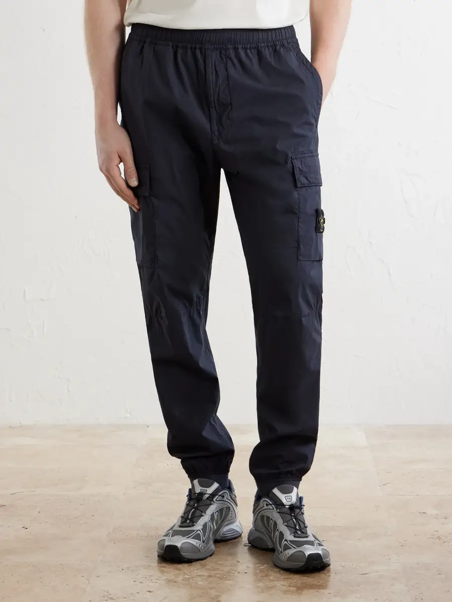 Stone Island Tapered Cotton-Blend Trousers - Men | Thumbnail 3 Stone Island Tapered Cotton-Blend Trousers - Men | Thumbnail 3