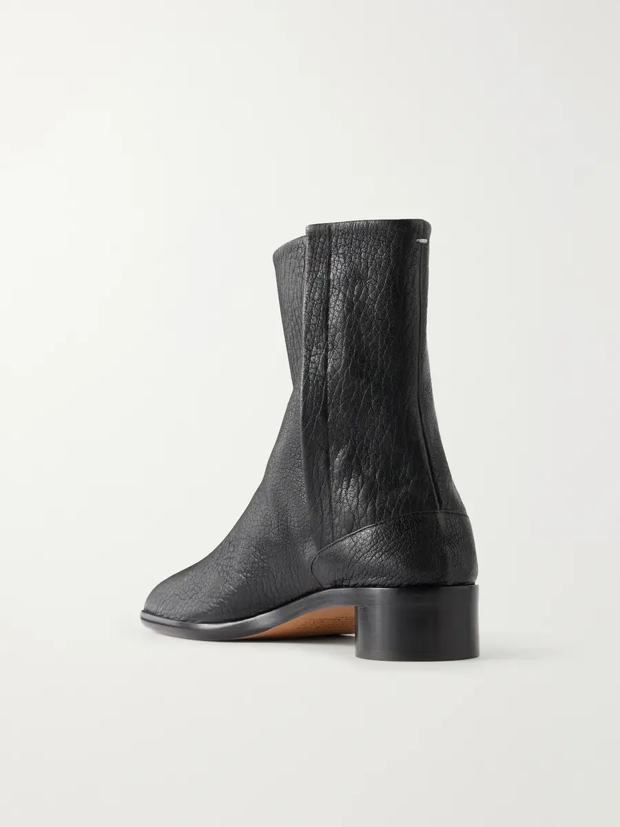Maison Margiela Tabi Split-Toe Full-Grain Leather Boots - Men | Thumbnail 4
