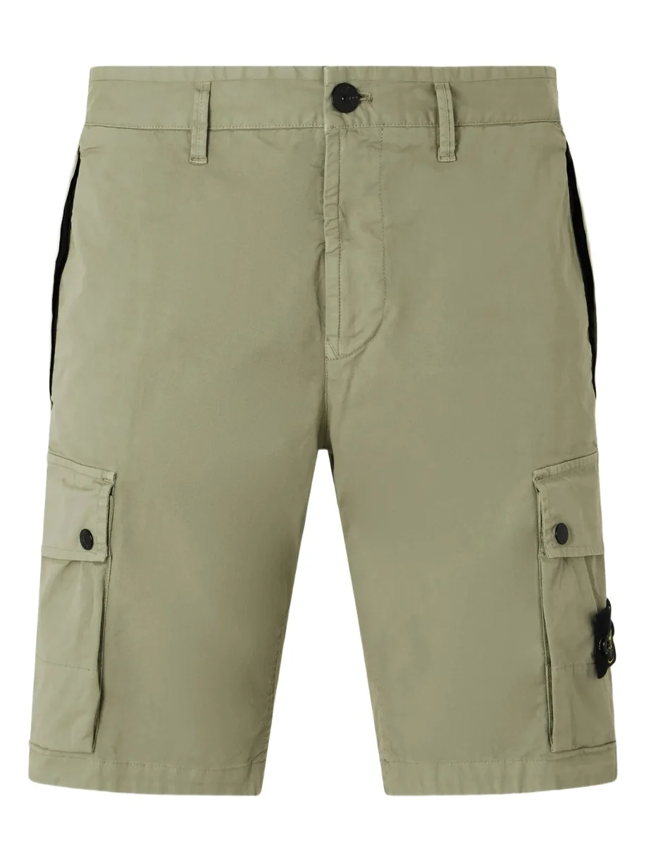 Stone Island Straight-Leg Cotton-Blend Twill Cargo Shorts - Men