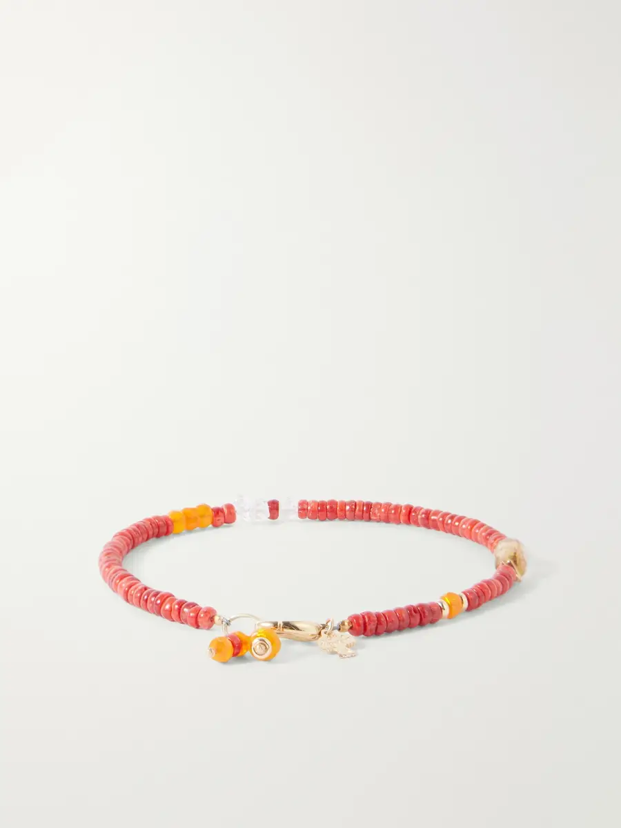 Peyote Bird Surya 14-Karat Gold Multi-Stone Beaded Bracelet - Men | Thumbnail 3 Peyote Bird Surya 14-Karat Gold Multi-Stone Beaded Bracelet - Men | Thumbnail 3