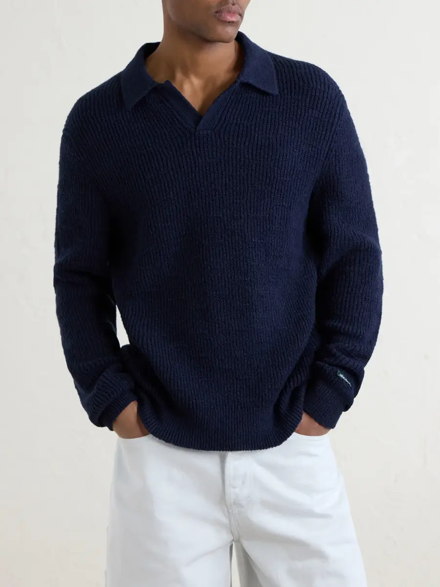 Aimé Leon Dore Ribbed Cotton-Blend Bouclé Polo Shirt - Men | Thumbnail 3 Aimé Leon Dore Ribbed Cotton-Blend Bouclé Polo Shirt - Men | Thumbnail 3