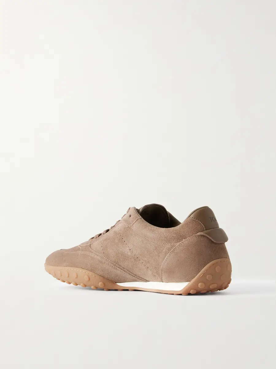 Tod's Panelled Leather-Trimmed Suede Sneakers - Men | Thumbnail 4 Tod's Panelled Leather-Trimmed Suede Sneakers - Men | Thumbnail 4