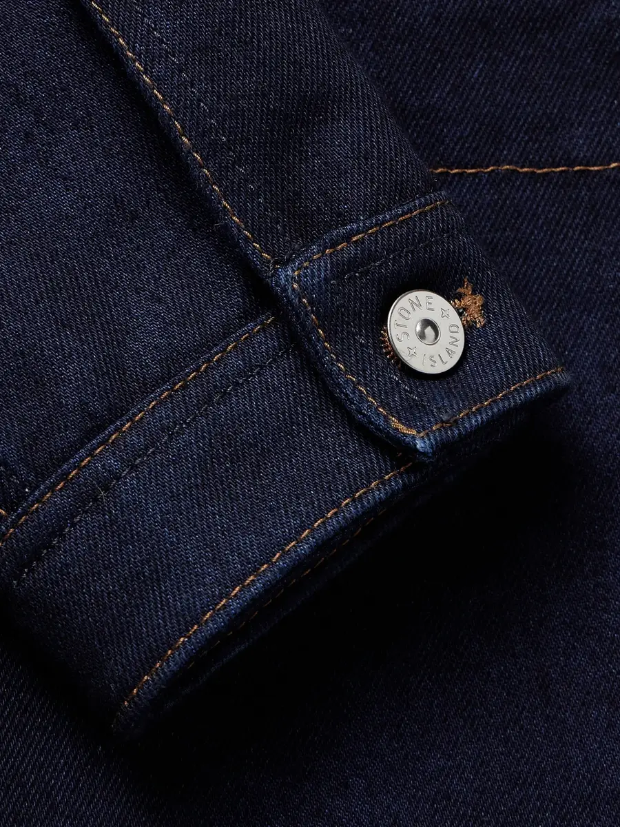 Stone Island Denim Logo-Appliquéd Indigo-Dyed Rinsed Denim Tela Jacket - Men | Thumbnail 4